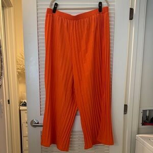 SHEIN Orange Pleated Pants